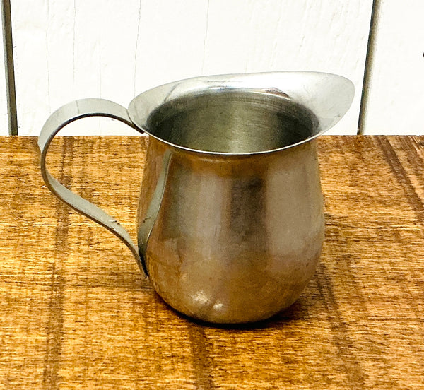 Small Stainless Steel Creamer, vintage one-of-a-kind find from Monticello Soap Company