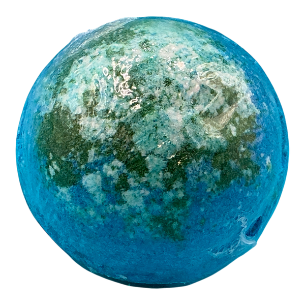 Rainforest Bath Bomb handcrafted by Monticello Soap Company, sweet citrus jasmine and blond woods fizzy bomb