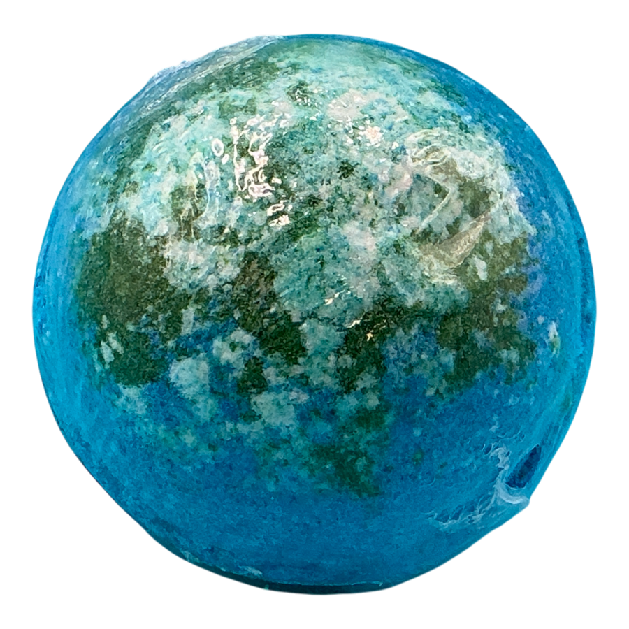 Rainforest Bath Bomb handcrafted by Monticello Soap Company, sweet citrus jasmine and blond woods fizzy bomb