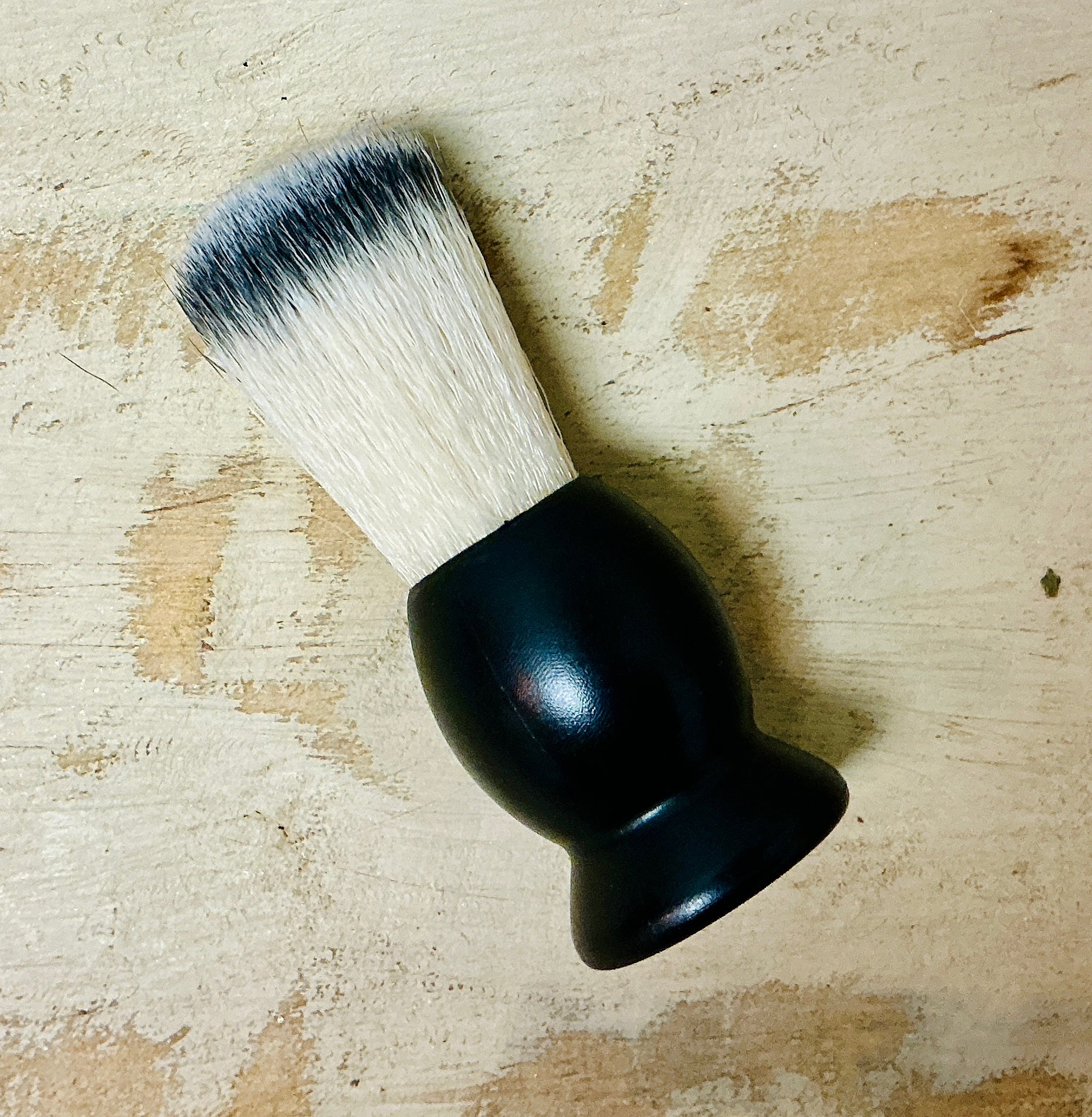 Men's Travel Shaving Brush with Synthetic Handle