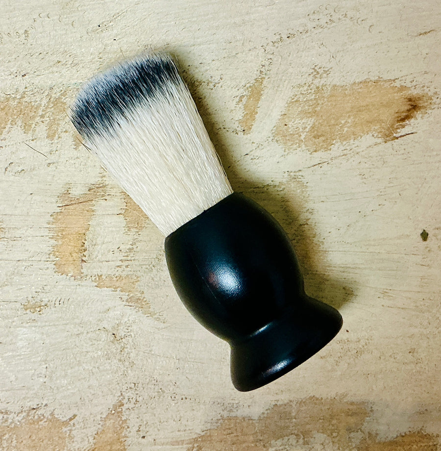 Men's Travel Shaving Brush with Synthetic Handle
