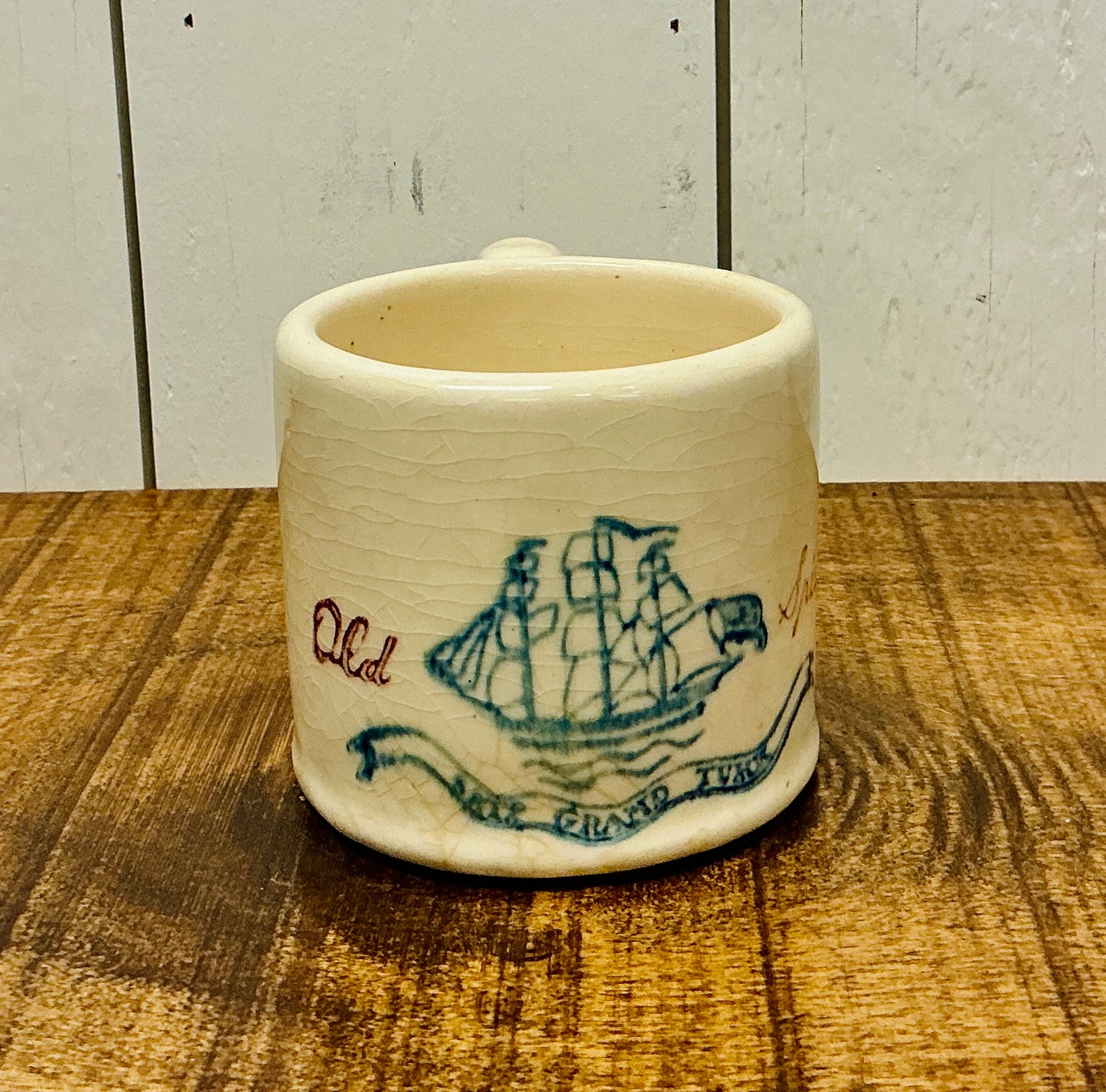 Vintage Old Spice Hull Pottery Mug