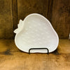 Vintage Hazel Atlas Milk Glass Strawberry Shaped Dish