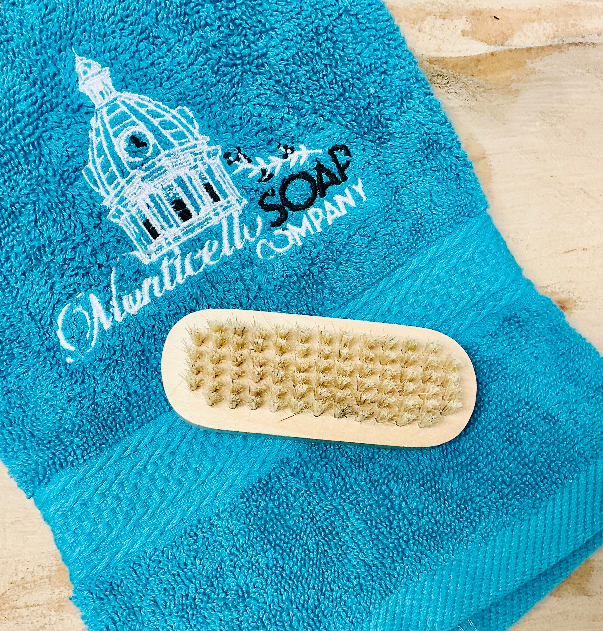 Wooden Nail Brush with Natural Bristles