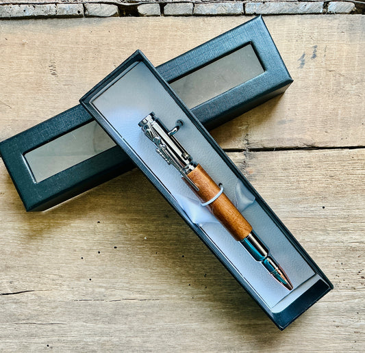 .30 Cal Bolt Action Natural Wood and Chrome