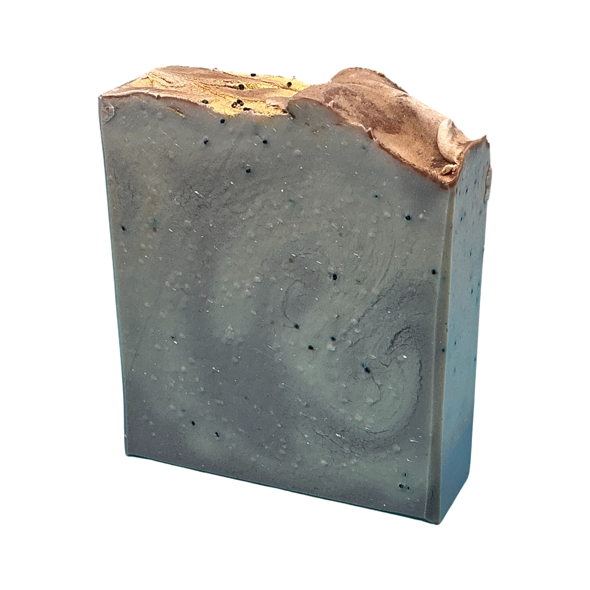 Vanilla Bean handcrafted bar soap by Monticello Soap Company, creamy warm vanilla bar with gentle poppy seed exfoliation.