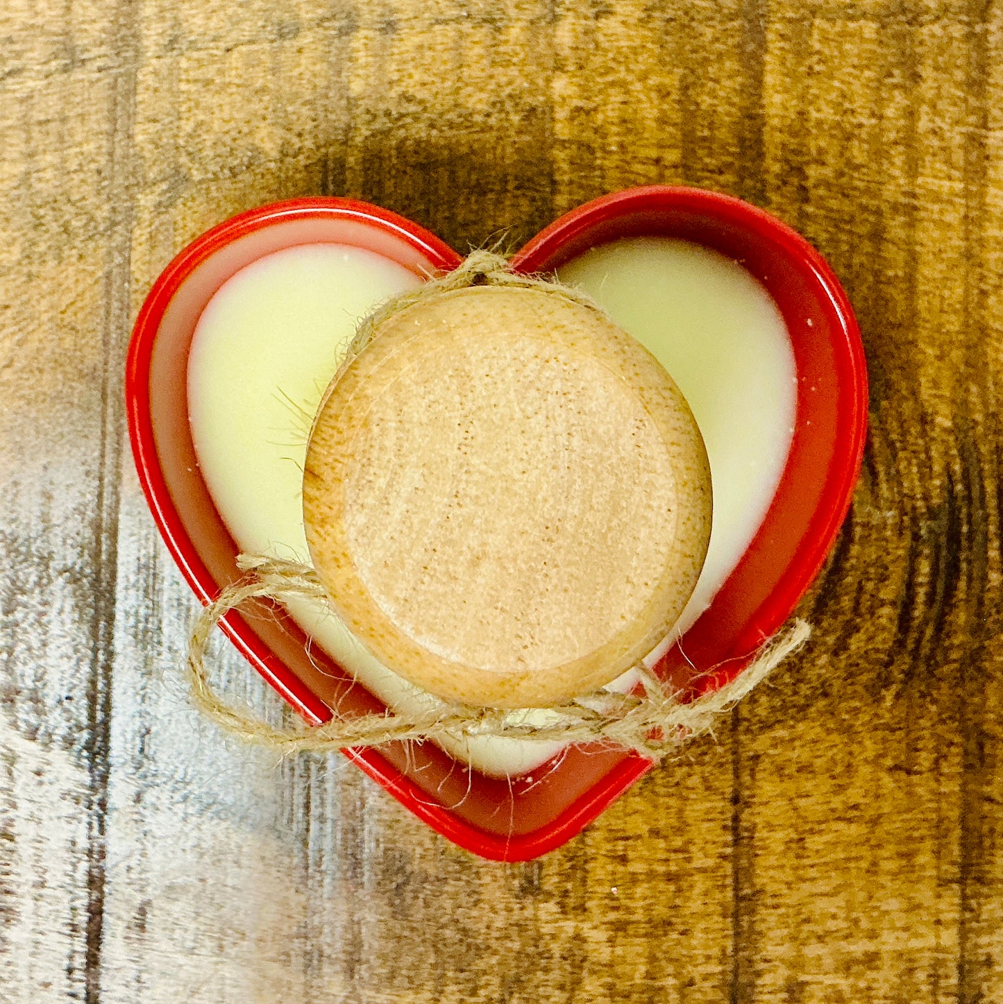 Valentine's Heart Ramekin Solid Dish Soap Set