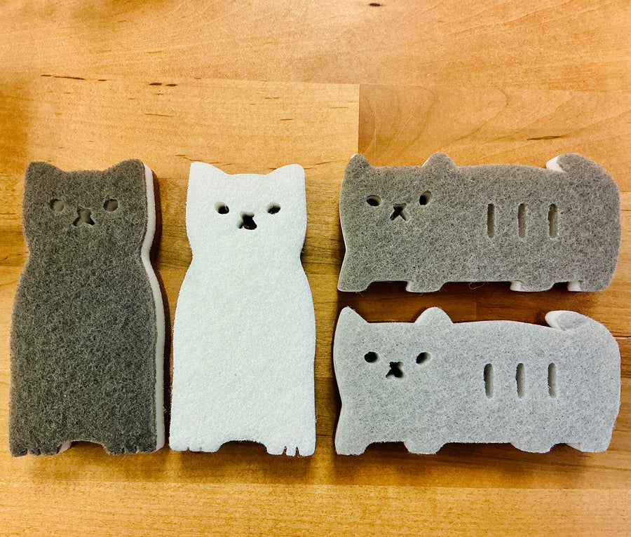 Cat Scrubby Sponge