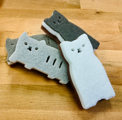 Cat Scrubby Sponge