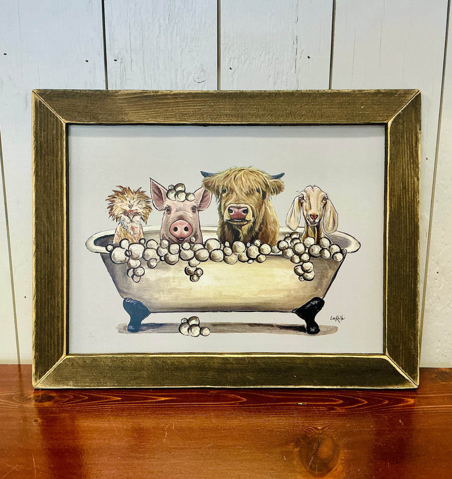 Tubby Time Framed Print