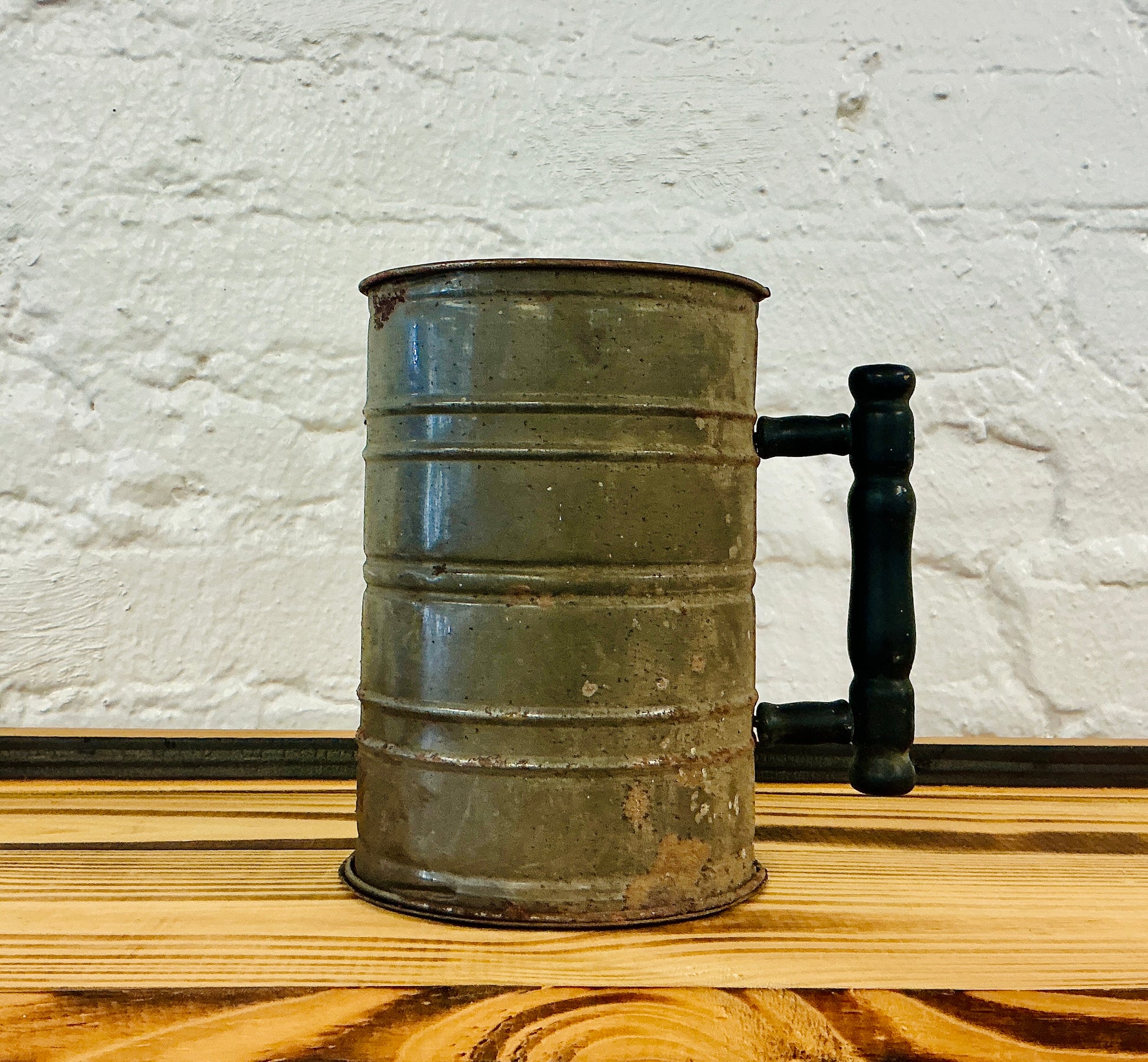 Vintage Bromwell's Metal Flour Sifter, vintage one-of-a-kind find from Monticello Soap Company
