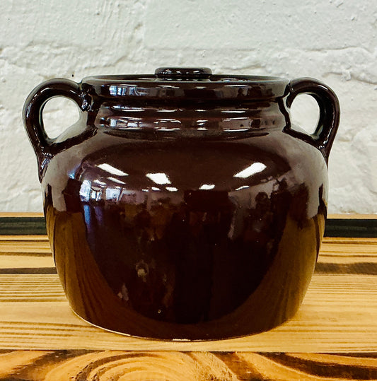Vintage Stoneware Bean Pot, vintage one-of-a-kind find from Monticello Soap Company