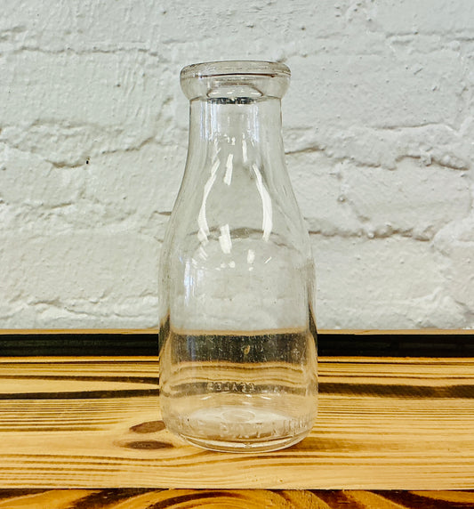 Vintage Pint Milk Bottle, Unbranded, vintage one-of-a-kind find from Monticello Soap Company