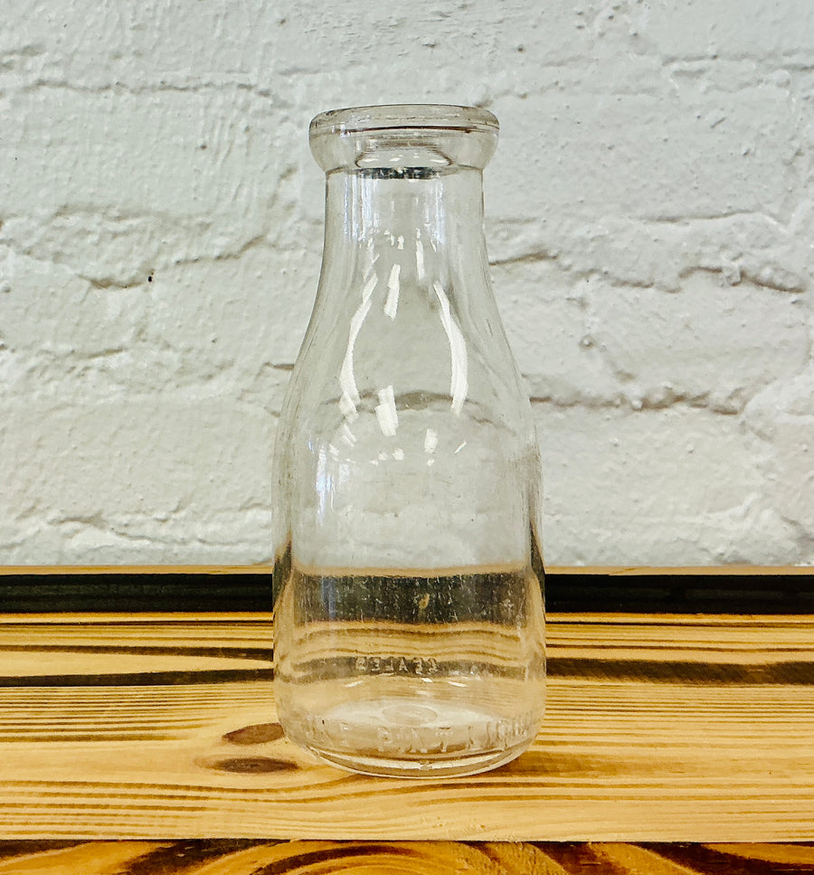 Vintage Pint Milk Bottle, Unbranded, vintage one-of-a-kind find from Monticello Soap Company