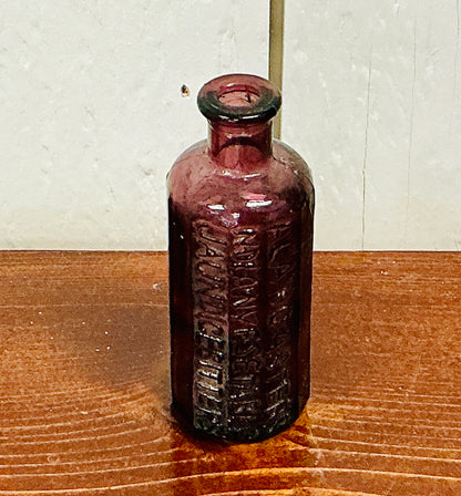 Vintage Miniature A. Lancaster's Indian Vegetable Jaundice Bitters Bottle