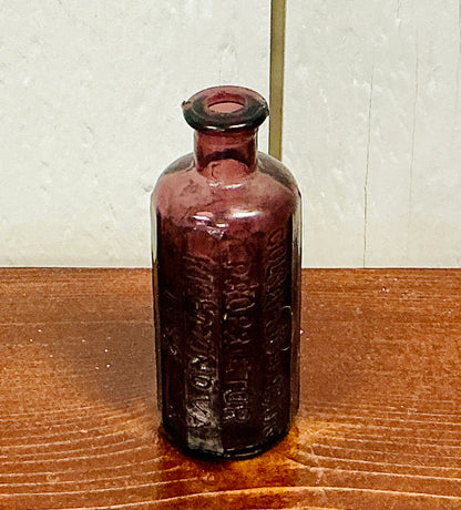 Vintage Miniature A. Lancaster's Indian Vegetable Jaundice Bitters Bottle, vintage find from Monticello Soap Company