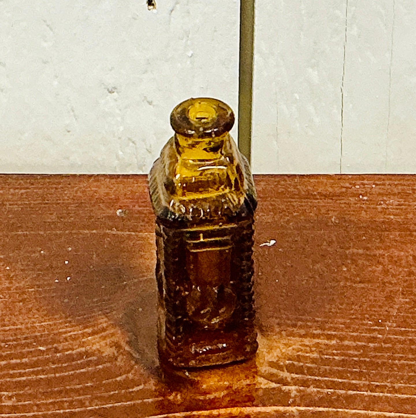Vintage Miniature Amber Phila Berrings Apple Bitters Bottle, vintage one-of-a-kind find from Monticello Soap Company