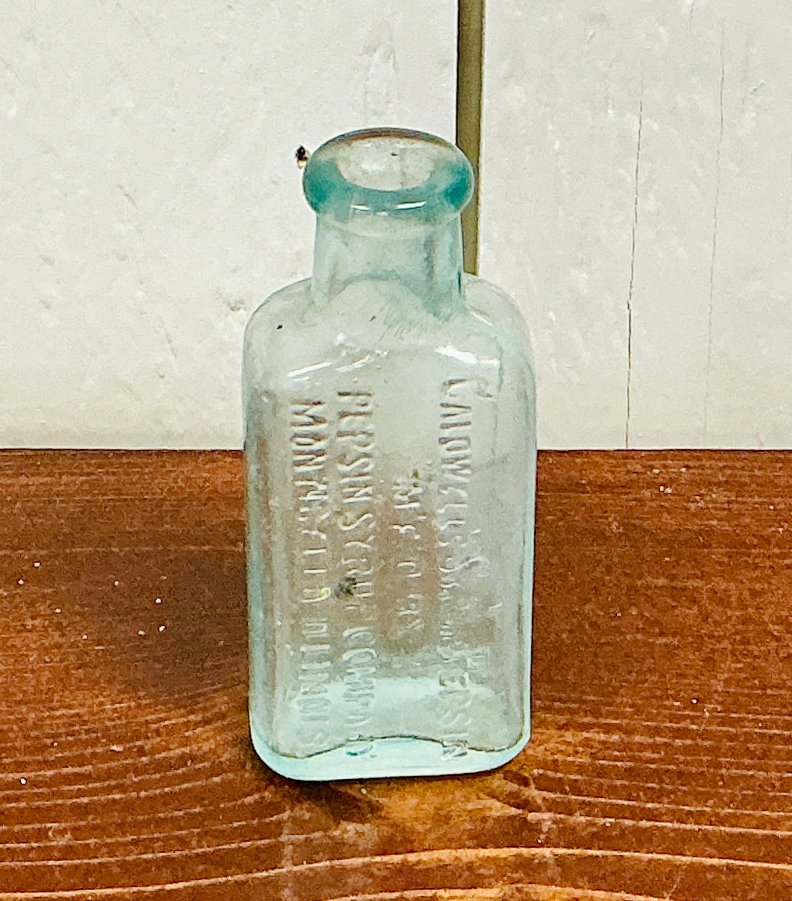 Vintage Dr. Caldwell's Syrup Pepsin Medicine Bottle, vintage one-of-a-kind find from Monticello Soap Company