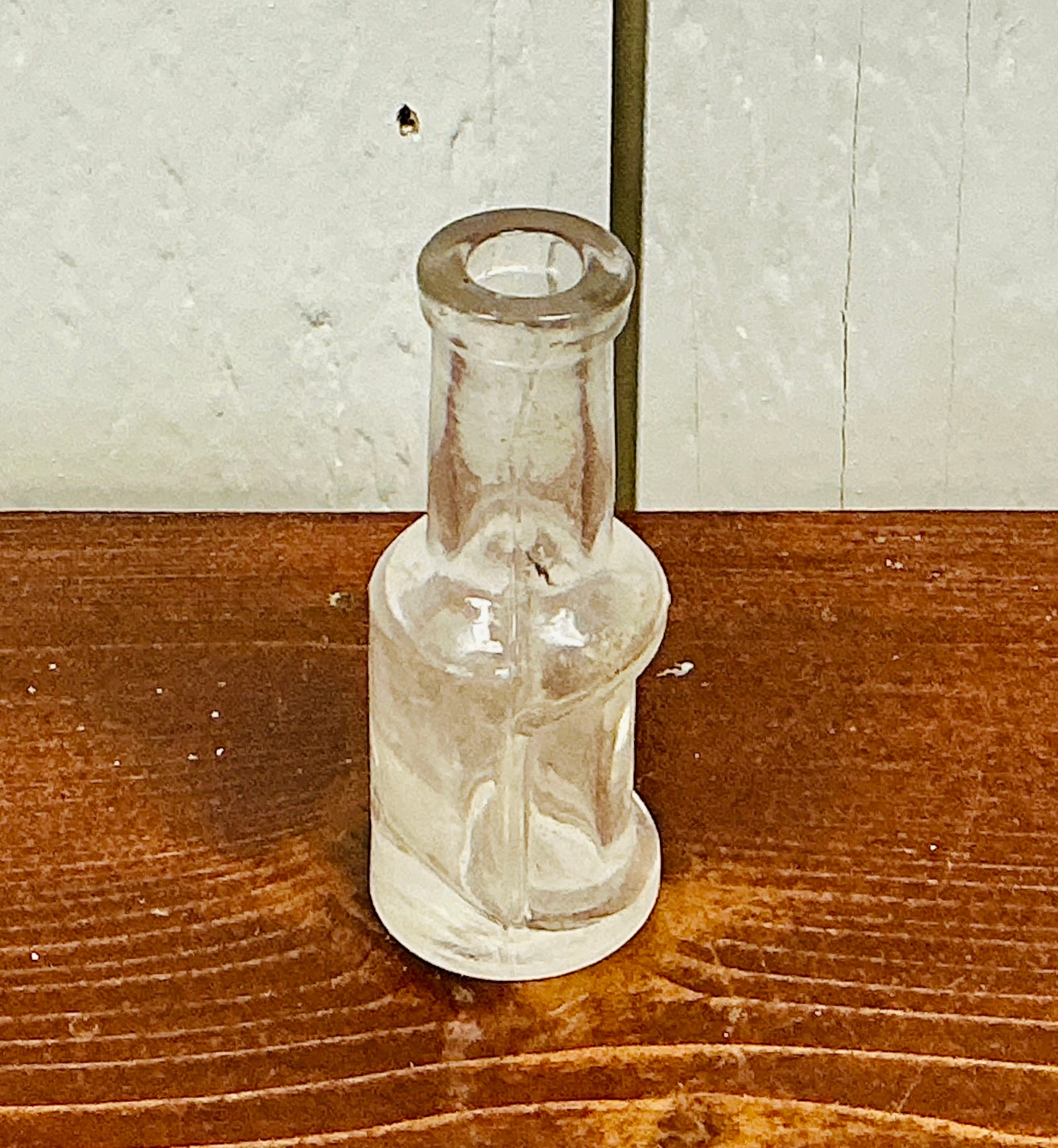 Vintage Miniature Clear Glass Cologne or Extract Bottle, vintage one-of-a-kind find from Monticello Soap Company