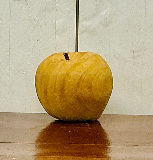 Vintage Handcrafted Wooden Apple, vintage one-of-a-kind find from Monticello Soap Company