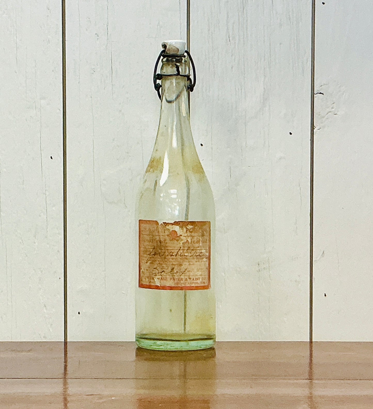 Vintage Solox Denatured Alcohol Bottle with Porcelain Stopper, vintage one-of-a-kind find from Monticello Soap Company