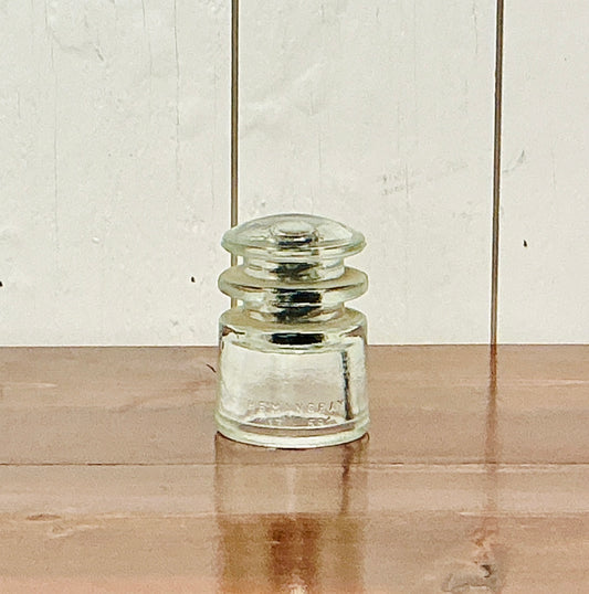 Vintage Hemingray Clear Glass Insulator 13-59, vintage one-of-a-kind find from Monticello Soap Company