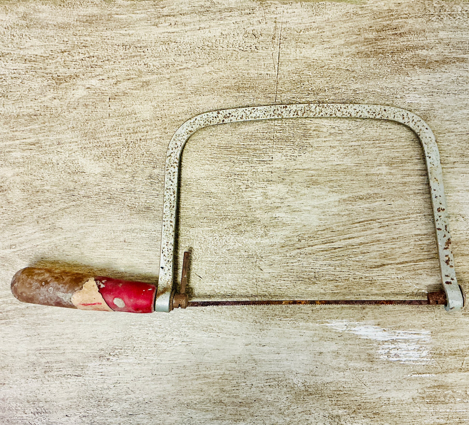 Vintage Coping Saw with Plastic Handle, vintage one-of-a-kind find from Monticello Soap Company
