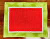 Handmade Quilted Placemat, Seedless Watermelon