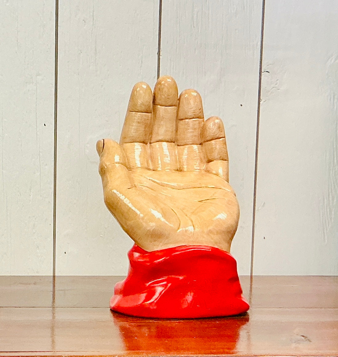 Hand Poured Ceramic Hand from Vintage Atlantic Mold, 10 inches, vintage one-of-a-kind find from Monticello Soap Company