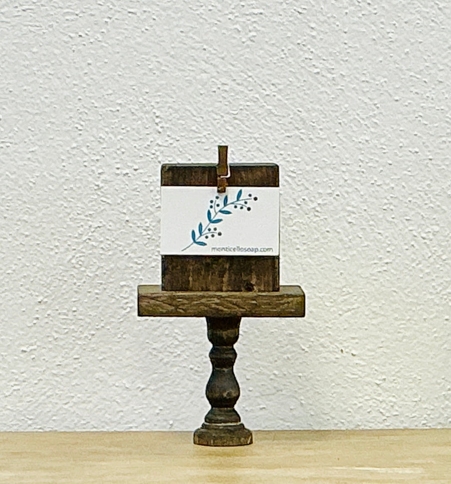 Handmade Wood Photo Display with Clip