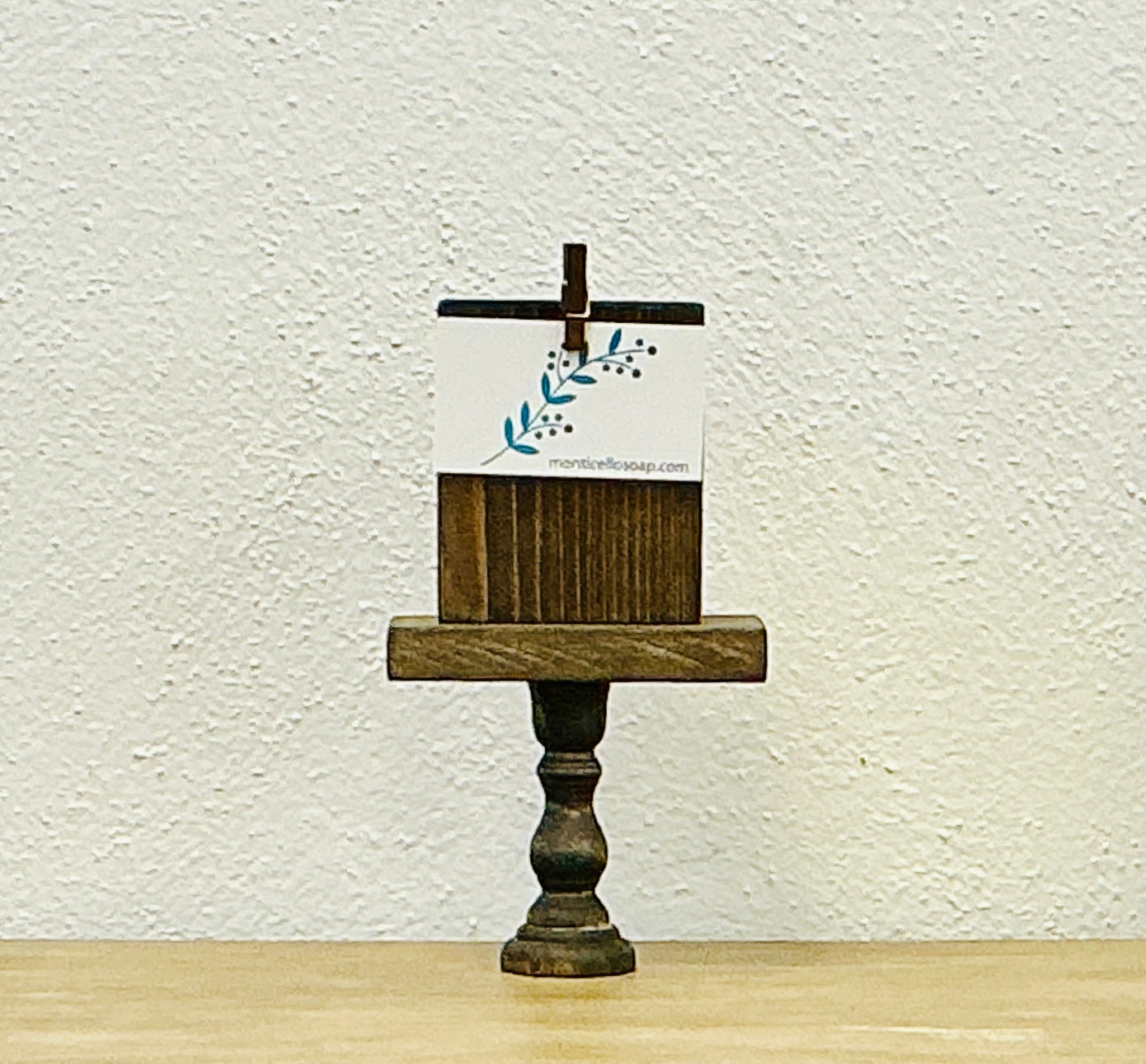 Handmade Wood Photo Display with Clip