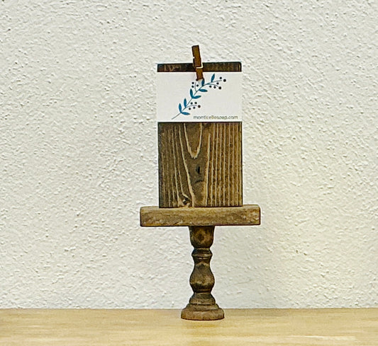 Handmade Wood Photo Display with Clip