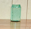 Vintage Ball Mason Aqua Pint Jar (Triple L) - Hairline Crack