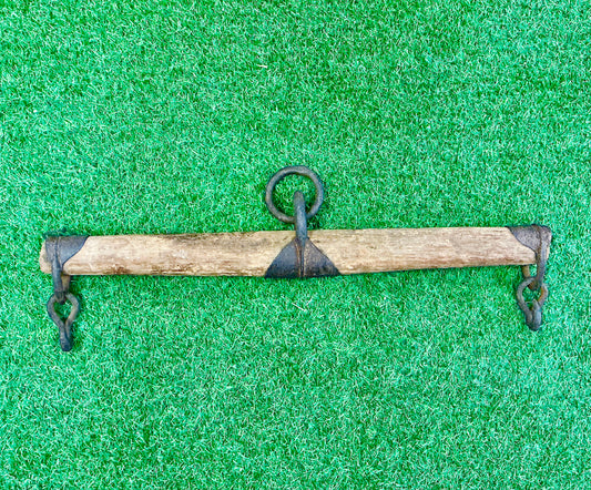 Primitive Wood & Cast Iron horse Harness, vintage one-of-a-kind find from Monticello Soap Company