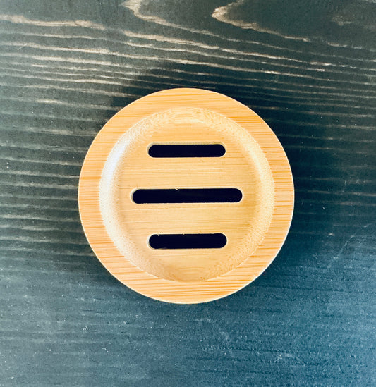 Natural Bamboo Round Soap Dish