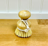 Bamboo Palm Brush with Synthetic Bristles