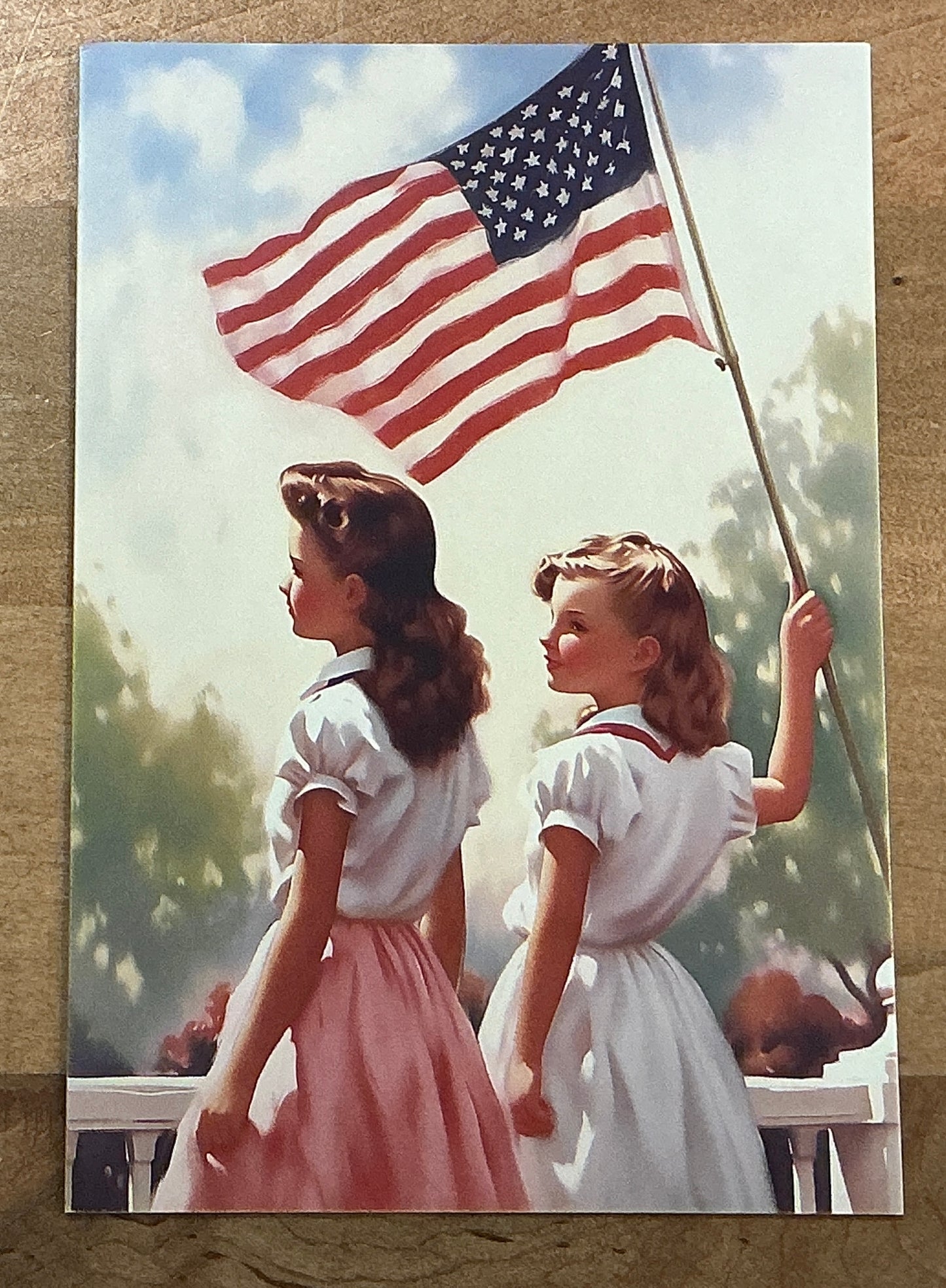 Retro 1950's Note Card
