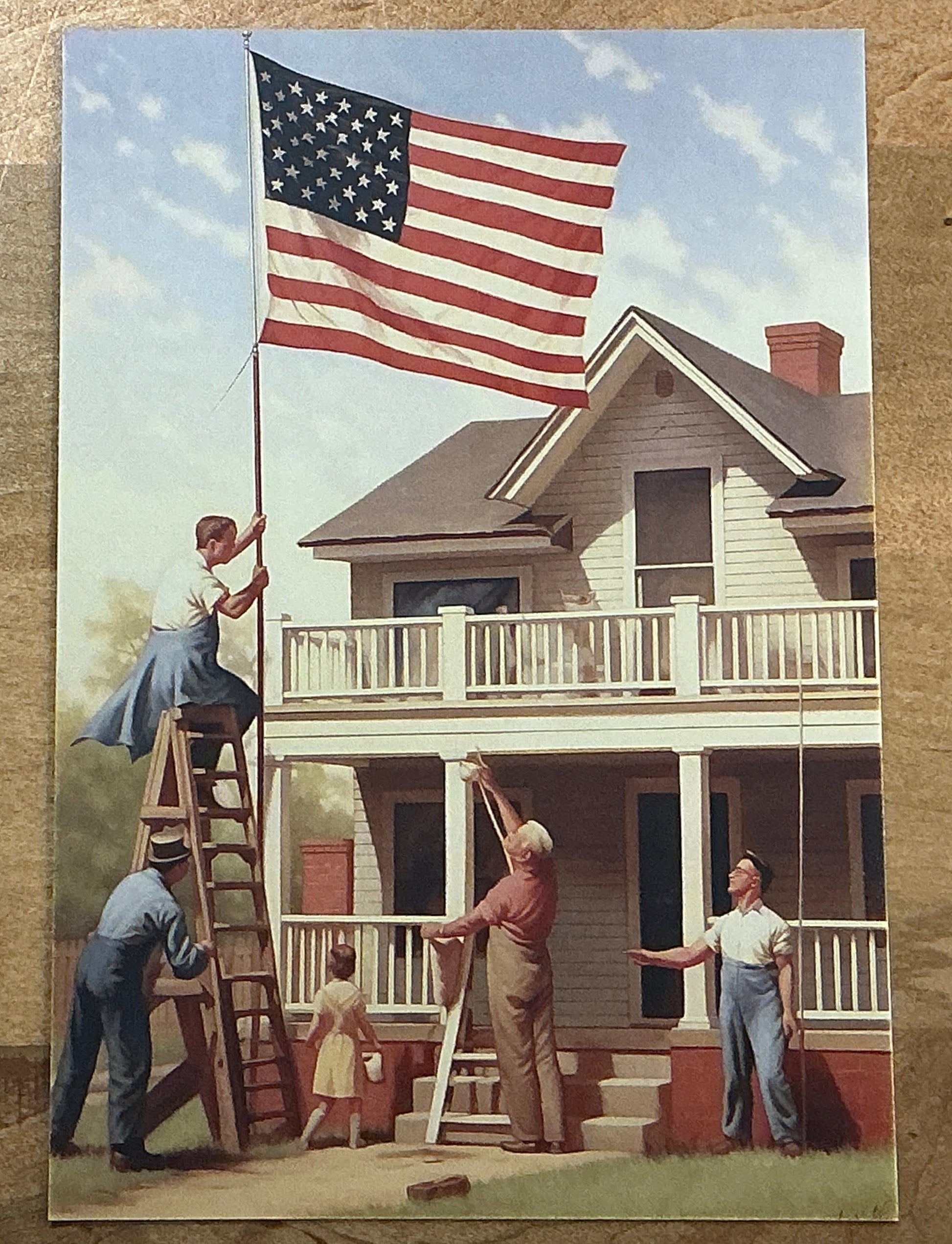 Retro 1950's Note Card – alternate view