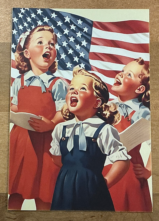 Retro 1950's Note Card