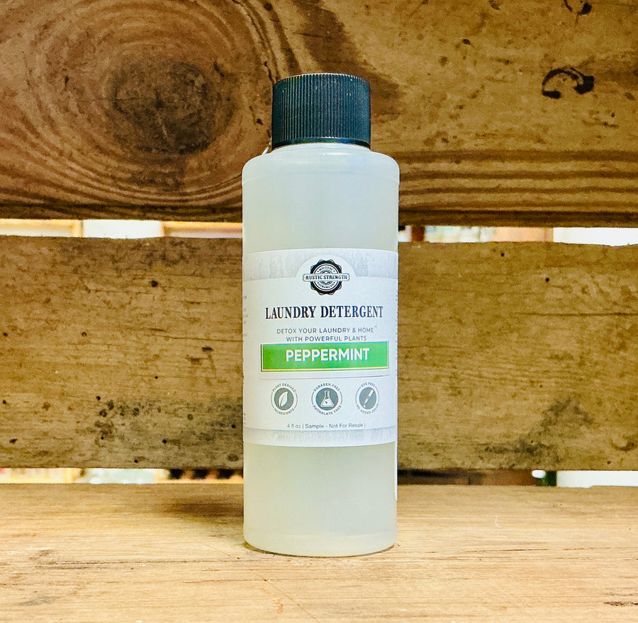 Liquid Laundry Detergent, 4 oz - Peppermint