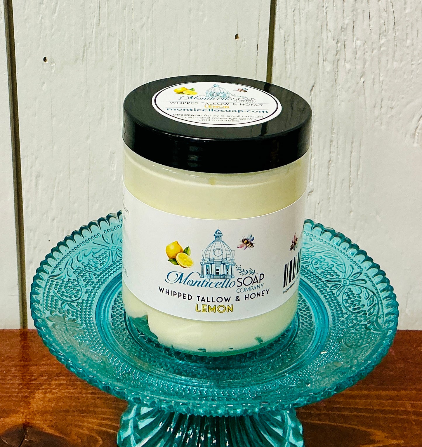 Whipped Tallow & Honey, 8 oz. - Lemon