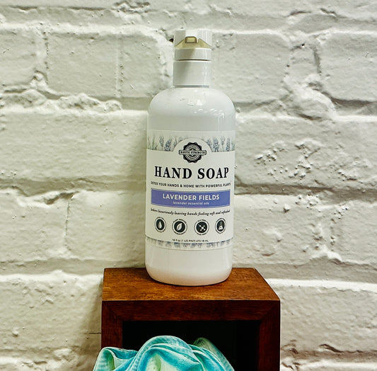 Liquid Hand Soap, 16 oz Pump Bottle - Lavender Fields