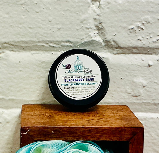 Tallow & Honey Lotion Bar - Blackberry Sage