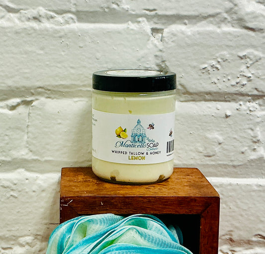 Whipped Tallow & Honey, 8 oz. - Lemon