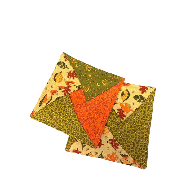 Quilted Fall oven mits