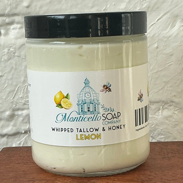 Whipped Tallow & Honey, 8 oz. - Lemon