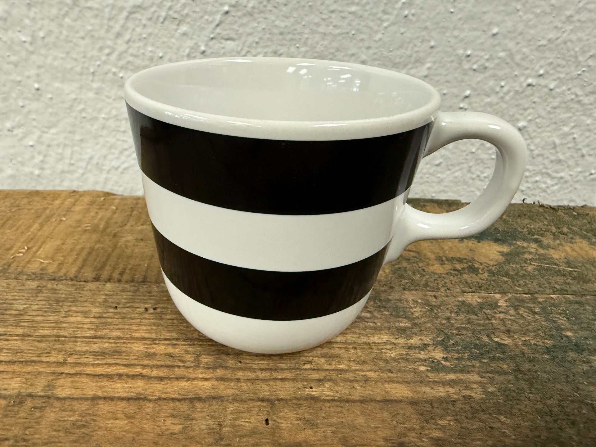White & Black Ceramic Ikea Mug