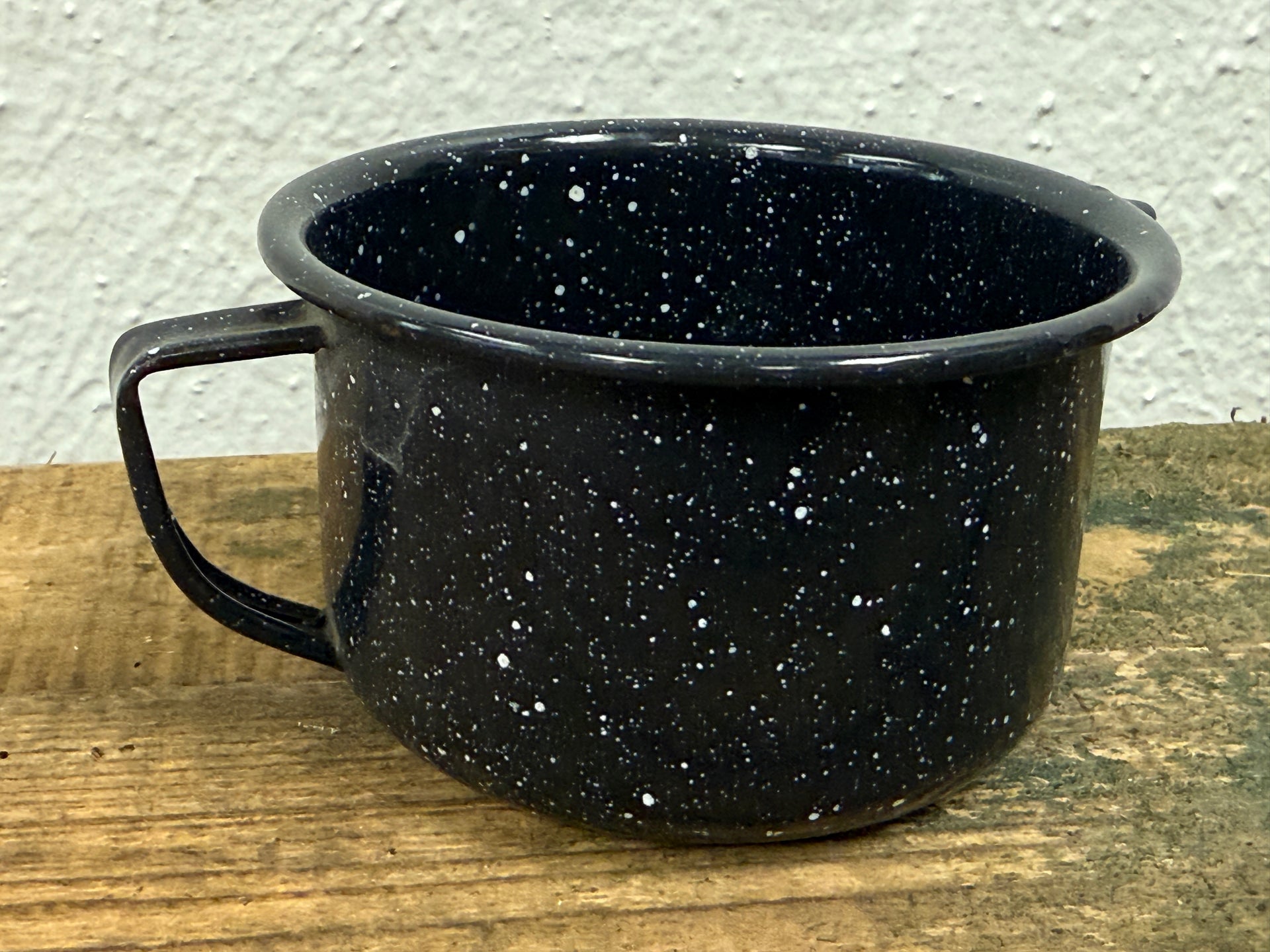 Black Enamel Camping Mug