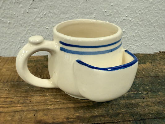 White & Blue Tea Cup