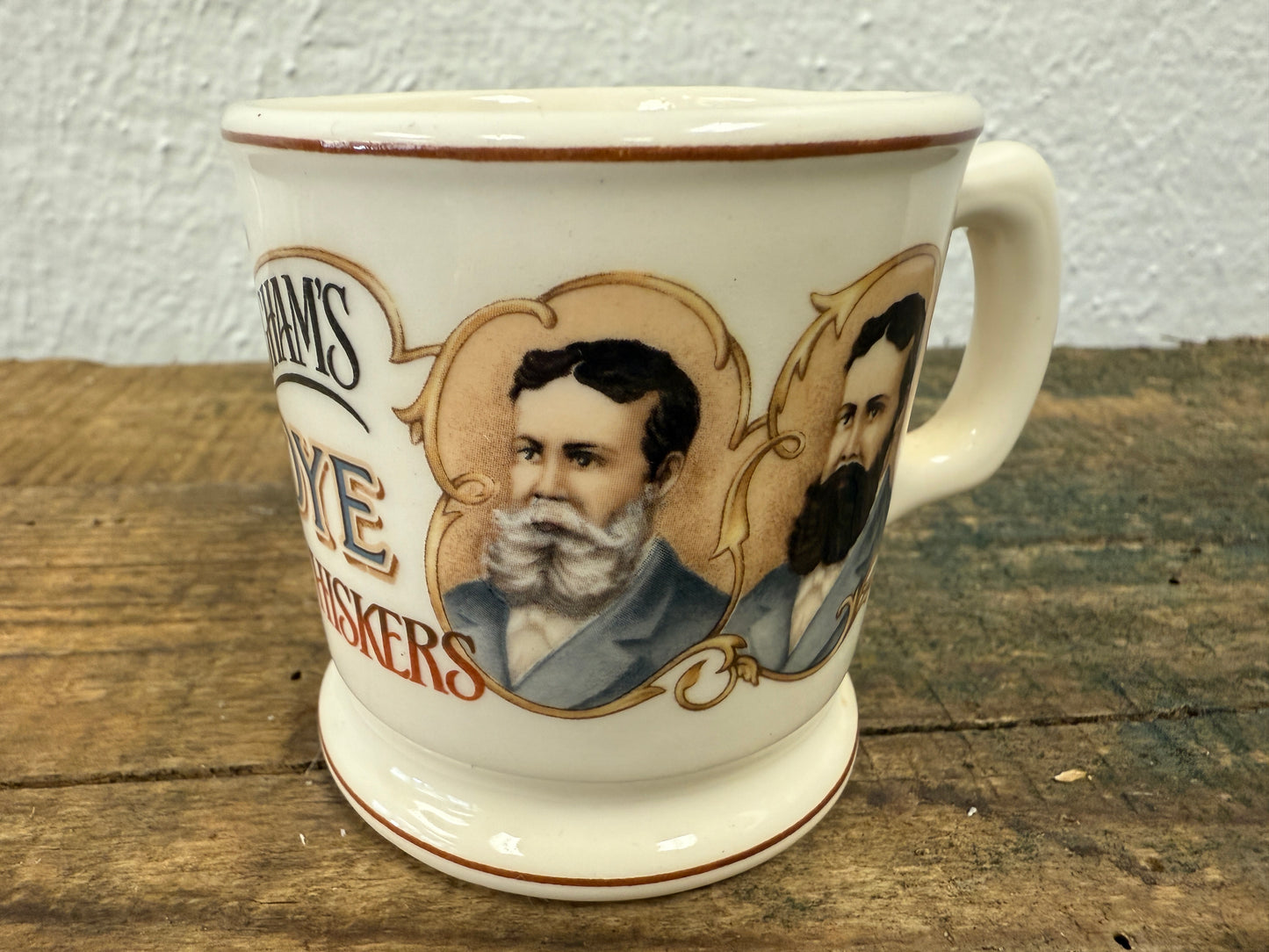 Vintage Franklin Porcelain Miniature Shave Mugs